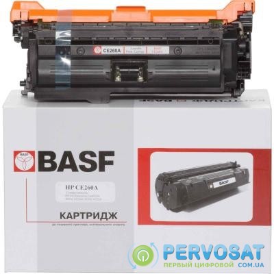 Картридж BASF для HP CLJ CP4025dn/4525xh аналог CE260A Black (KT-CE260A)