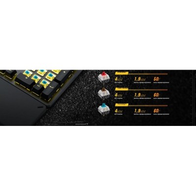 Клавіатура ASUS TUF Gaming K3 RGB 104key Kailh RD USB UA Black