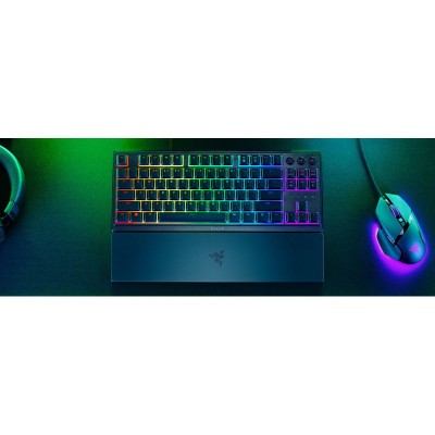 Клавіатура механічна Razer Ornata V3 TKL 84key, Mecha-Membrane Switch, USB-A, EN/UKR RGB, чорний