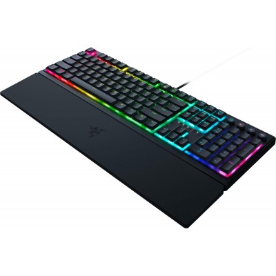 Клавіатура механічна Razer Ornata V3 TKL 84key, Mecha-Membrane Switch, USB-A, EN/UK, RGB, чорний