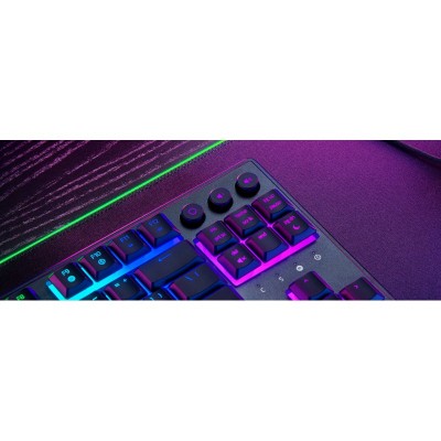 Клавіатура механічна Razer Ornata V3 TKL 84key, Mecha-Membrane Switch, USB-A, EN/UK, RGB, чорний