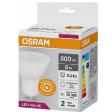 Лампа OSRAM LED GU10 8Вт 4000К 800Лм PAR1675 VALUE Лампа OSRAM LED GU10 8Вт 4000К 800Лм PAR1675 VALUE