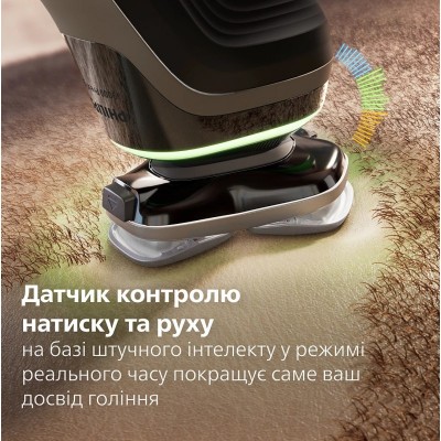 Бритва електр. Philips Series i9000 Prestige Ultra,  бритв.головок-3, Li-Ion, сух.+волог., індикатор заряду, твердий чохол, хром
