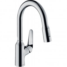 Змішувач для кухні Hansgrohe Focus M42, довж.виливу - 224мм, витяжний, 1важіль, KM180, хром Змішувач для кухні Hansgrohe Focus M42, довж.виливу - 224мм, витяжний, 1важіль, KM180, хром