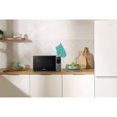 Мікрохвильова піч Gorenje, 20л, електр. керув., 700Вт, дисплей, нерж