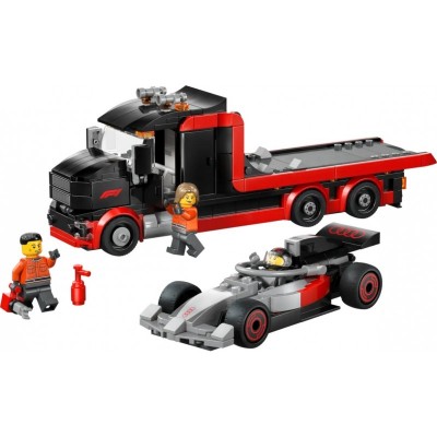 Конструктор LEGO City Вантажівка для демонстрації F1 із перегоновим автомобілем Audi F1
