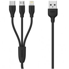 Дата кабель USB 2.0 AM to Lightning + Micro 5P + Type-C 1.0m black Remax (RC-109TH-BLACK) Дата кабель USB 2.0 AM to Lightning + Micro 5P + Type-C 1.0m black Remax (RC-109TH-BLACK)