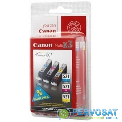 Картридж Canon CLI-521 C/M/Y-Pack (2934B010/2934B007)