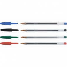 Ручка кулькова BIC Cristal, асорті, 4шт в блістері (bc8308621) Ручка кулькова BIC Cristal, асорті, 4шт в блістері (bc8308621)