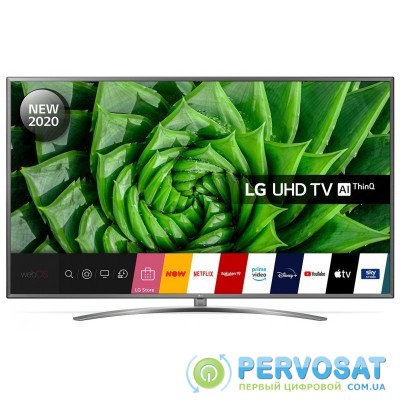 Телевiзор 75&quot; LED 4K LG 75UN81006LB Smart, WebOS, Silver