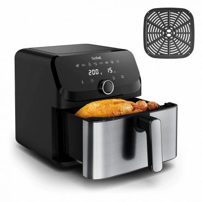 Мультипіч Tefal Easy Fry Mega, 1700Вт, чаша-7.5л, сенсорне керув., 8 програм, пластик, чорний