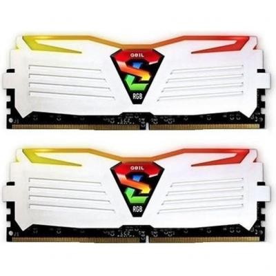 Модуль памяти для компьютера DDR4 16GB (2x8GB) 3200 MHz Super Luce White RGB LED GEIL (GLWC416GB3200C16ADC)