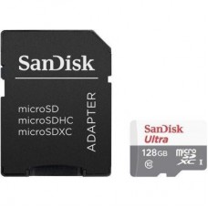 Карта пам'яті SANDISK 128GB microSDXC class 10 UHS-I Ultra (SDSQUNS-128G-GN6TA) Карта пам'яті SANDISK 128GB microSDXC class 10 UHS-I Ultra (SDSQUNS-128G-GN6TA)