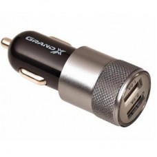 Зарядний пристрій Grand-X 2xUSB 5V/2.1A + DC cable 2,2А USB/Micro USB 1m (CH-25BM) Зарядний пристрій Grand-X 2xUSB 5V/2.1A + DC cable 2,2А USB/Micro USB 1m (CH-25BM)