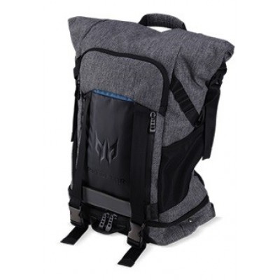Рюкзак ACER PREDATOR GAMING ROLLTOP BACKPACK FOR 15" NBS GRAY N TEAL BLUE (RETAIL PACK)