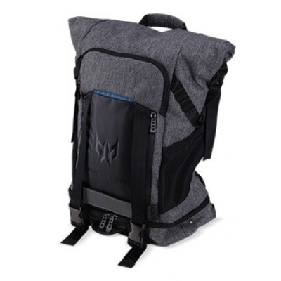 Рюкзак ACER PREDATOR GAMING ROLLTOP BACKPACK FOR 15&quot; NBS GRAY N TEAL BLUE (RETAIL PACK)