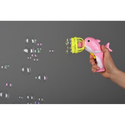 Мильні бульбашки Same Toy Bubble Gun Дельфін рожевий