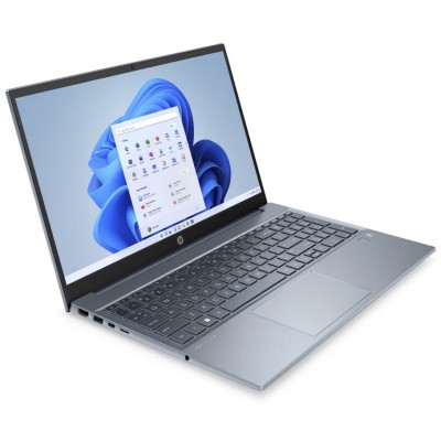 Ноутбук HP Pavilion 15-eg2023ua 15.6" FHD IPS AG, Intel i5-1235U, 16GB, F512GB, UMA, W11, блакитний