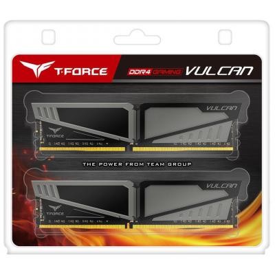 Модуль пам'яті для комп'ютера DDR4 32GB (2x16GB) 2400 MHz T-Force Vulcan Gray Team (TLGD432G2400HC15BDC01)