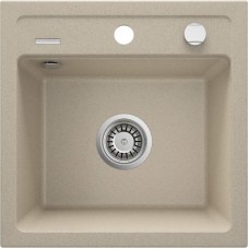 Мийка кухонна Deante Zorba, граніт, квадрат, без крила, 440х440х184мм, чаша - 1, накладна, пісок Мийка кухонна Deante Zorba, граніт, квадрат, без крила, 440х440х184мм, чаша - 1, накладна, пісок