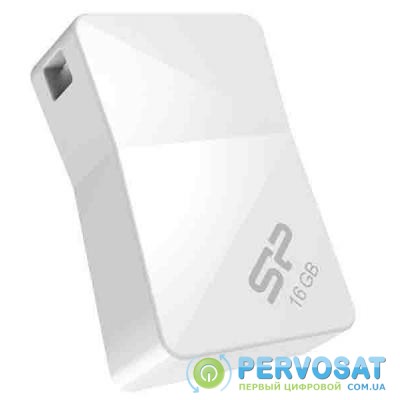 USB флеш накопитель Silicon Power 16Gb Touch T08 White USB 2.0 (SP016GBUF2T08V1W)
