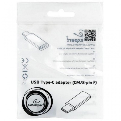 Переходник Type-C to Lightning Cablexpert (A-USB-CM8PF-01)