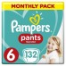 Подгузник Pampers трусики Pants Giant Размер 6 (15+ кг) 132 шт (8006540068632)