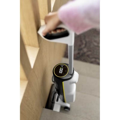 Пилосос Karcher безпровідний FCV 4, 180Вт, конт пил -0.45л, вода -0.75л, автон. робота до 45хв, вага-4.1кг, білий