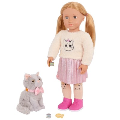 Лялька Our Generation Шила з кошеням Семмі та аксесуарами 46см Лялька Our Generation Шила з кошеням Семмі та аксесуарами 46см