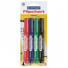 Маркер Centropen Flipchart 8550 2,5 мм, round tip, SET 4colors (BLister) (8550/4/BL) Маркер Centropen Flipchart 8550 2,5 мм, round tip, SET 4colors (BLister) (8550/4/BL)