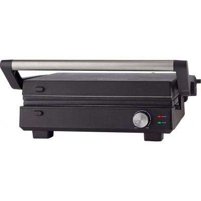 Гриль Gorenje прижимний 2000Вт, темп. режимів-7, з`ємні пластини, розкриття на 180°, метал, чорний