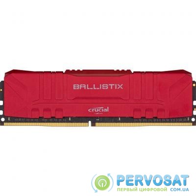 Модуль памяти для компьютера DDR4 8GB 3000 MHz Ballistix Red MICRON (BL8G30C15U4R)