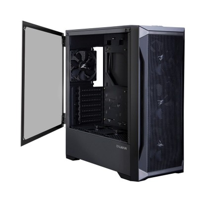 Корпус Zalman Z8, без БЖ, 2xUSB3.0, 1xUSB2.0, 4x120mm Black fans, TG Side Panel, EATX, Black