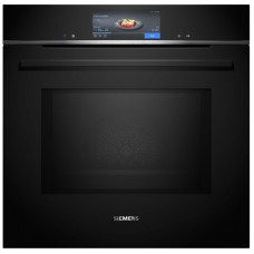 Духова шафа Siemens електрична, 67л, A, дисплей, конвекція, піроліз, ф-ція мікрохвиль, чорний