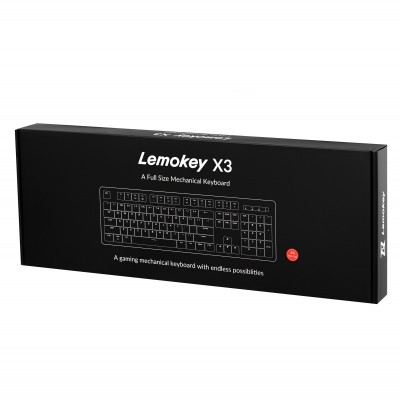 Клавіатура механічна Lemokey X3 104Key, Keychron Brown, USB-A, QMK/VIA, Hot-Swap, EN/UKR, RGB, чорний Клавіатура механічна Lemokey X3 104Key, Keychron Brown, USB-A, QMK/VIA, Hot-Swap, EN/UKR, RGB, чорний