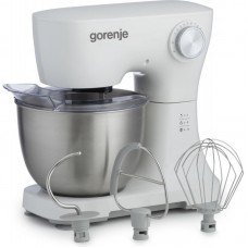 Кухонна машина Gorenje 800Вт, чаша-метал, корпус-пластик, насадок-3, білий