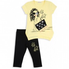 Набір дитячого одягу Breeze з дівчинкою (12087-134G-yellow) Набір дитячого одягу Breeze з дівчинкою (12087-134G-yellow)