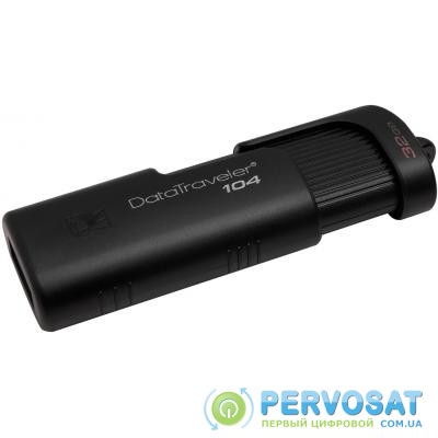 USB флеш накопитель Kingston 32GB DataTraveller 104 Black USB 2.0 (DT104/32GB)