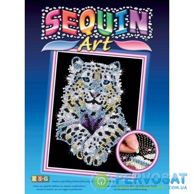 Sequin Art Набор для творчества BLUE Снежный леопард