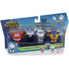 Ігровий набір Super Wings Transform-a-bots, 4 фігурки-трансформери, Джетт, Пол, Астра, Донні будівельник Ігровий набір Super Wings Transform-a-bots, 4 фігурки-трансформери, Джетт, Пол, Астра, Донні будівельник
