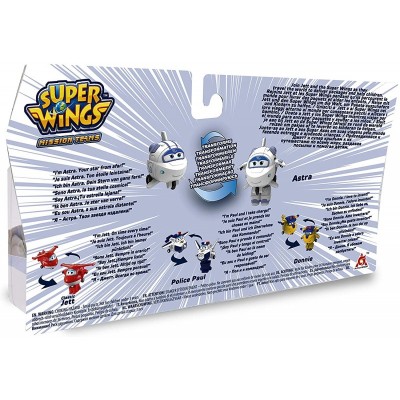 Ігровий набір Super Wings Transform-a-bots, 4 фігурки-трансформери, Джетт, Пол, Астра, Донні будівельник