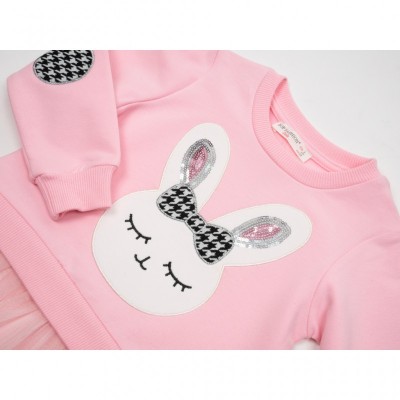 Плаття POP FASHION з зайчиком (6698-128G-pink)