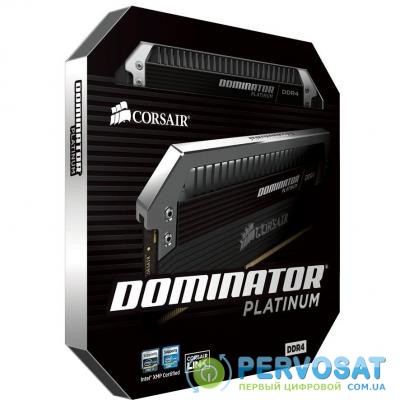 Модуль памяти для компьютера DDR4 16GB (2x8GB) 3000 MHz Dominator Platinum CORSAIR (CMD16GX4M2B3000C15)