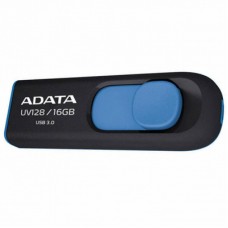 USB флеш накопичувач ADATA 16Gb UV128 black-blue USB 3.0 (AUV128-16G-RBE)