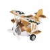 Same Toy Самолет металлический инерционный Aircraft со светом и звуком (коричневый)