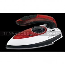 Праска Ardesto дорожня TI-S1200, 1000Вт, 70мл, паровий удар, постійна пара - 15гр, керам. підошва, біло-червоний