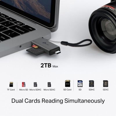 USB-Концентратор TP-Link UA430D  1xSD, 1x-microSD, USB TypeC&A