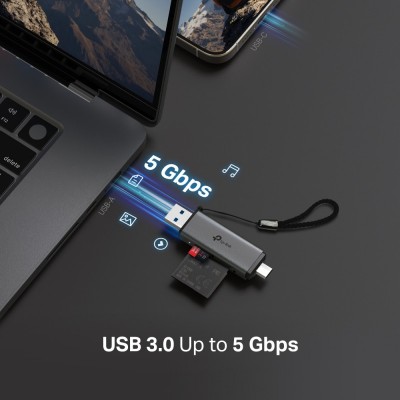 USB-Концентратор TP-Link UA430D  1xSD, 1x-microSD, USB TypeC&A