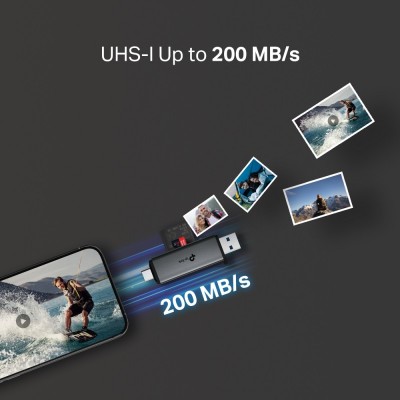 USB-Концентратор TP-Link UA430D  1xSD, 1x-microSD, USB TypeC&A