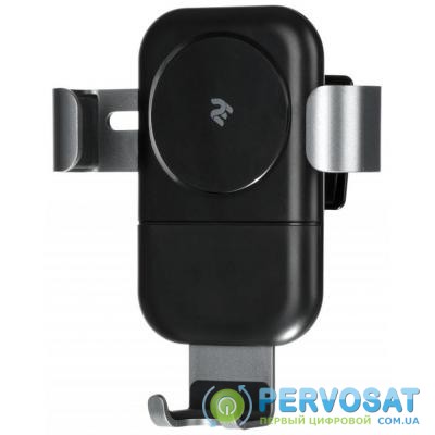 Зарядное устройство 2E Gravity Car Mount Wireless Charger, 10W, black (2E-WCQ01-05)